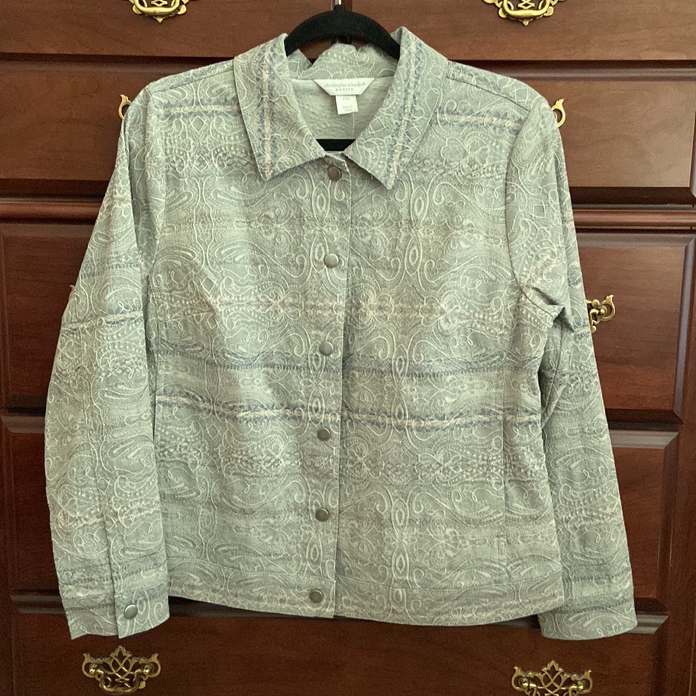 Christopher & Banks snap front jacket